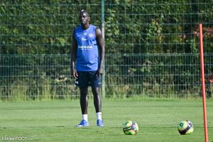 Sakho à l'entrainement