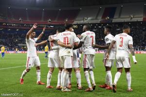 Le groupe de l'OL pour le déplacement à Montpellier