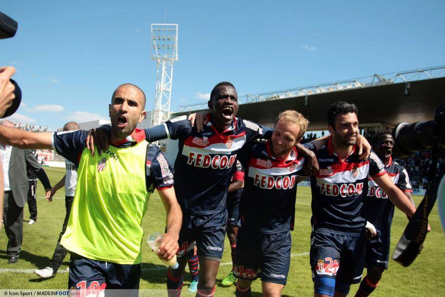 La joie de Touré, Germain et consorts lors de la remontée en Ligue 1 de l'ASM