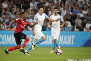 Florian Thauvin (OM) est incertain pour le match face au MHSC, dimanche soir.