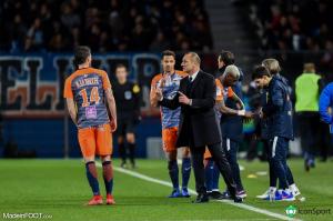 Le groupe du Montpellier HSC pour le déplacement à Nîmes.