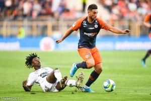 Jordan Ferri lors d'un match de L1 avec le MHSC