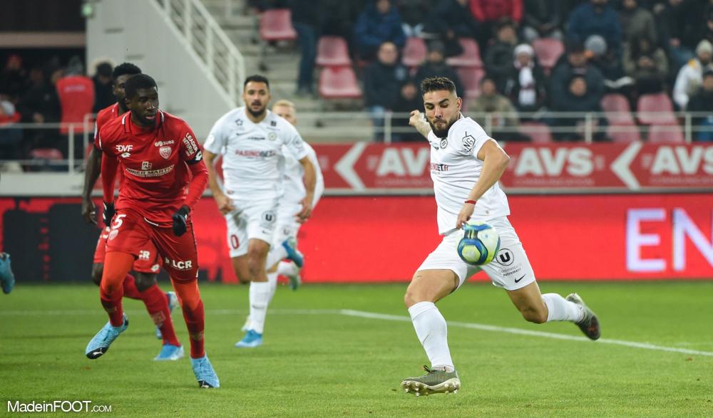 Match animé entre Dijon et Montpellier.