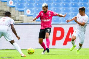 Téji Savanier sous le maillot du MHSC
