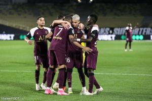 Les joueurs du PSG célébrant un but