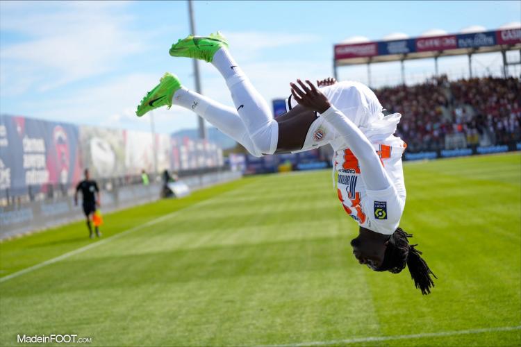 MHSC - La réaction de Tanguy Coulibaly après son premier but avec le MHSC